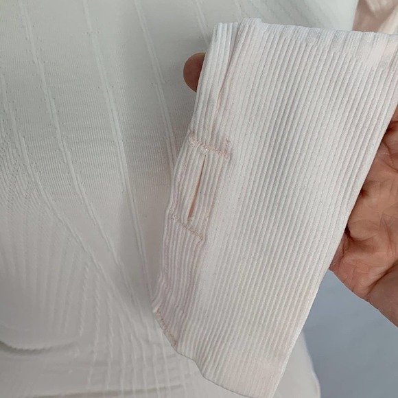 NWOT Free People Seams to me pink Long Sleeve Bodysuit - Picture 5 of 11